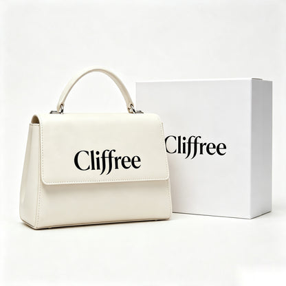 Cliffree Women’s Top Handle Satchel Handbag, Elegant Flap Crossbody Shoulder Bag, Classic Structured Ladies Purse, Versatile Fashion Handbag for Work, Dating & Daily Occasions