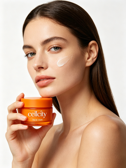cellcity Revitalizing Daily Facial Cream - Deep Hydration, Anti-Aging & Skin Brightening Moisturizer for All Skin Types