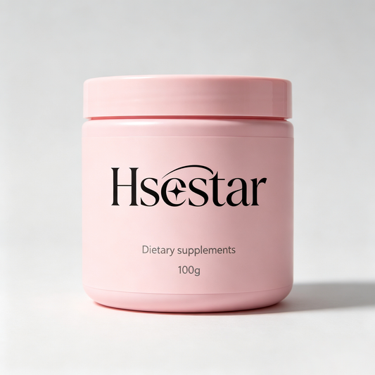 Hsestar Beauty Collagen Dietary Supplement Powder, Skin Hair Nail Support, Anti-Aging Hydrating Oral Supplement for Women, Easy Dissolve Daily Nutritional Powder Supplement