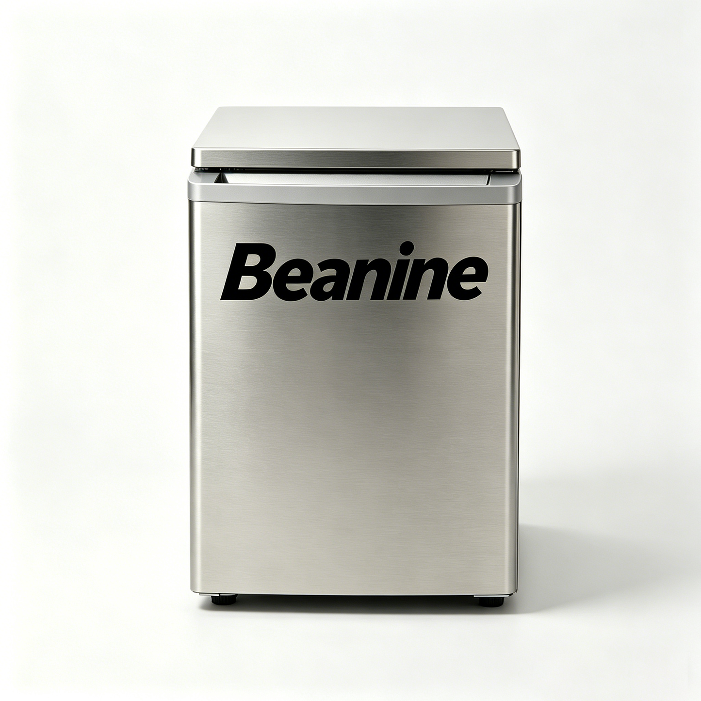 Beanine Countertop Ice Maker Machine, Portable Stainless Steel Ice Machine, Fast Ice Making, Compact Self-Cleaning Ice Maker for Home, Kitchen, Office & Party