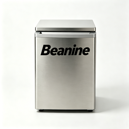 Beanine Countertop Ice Maker Machine, Portable Stainless Steel Ice Machine, Fast Ice Making, Compact Self-Cleaning Ice Maker for Home, Kitchen, Office & Party