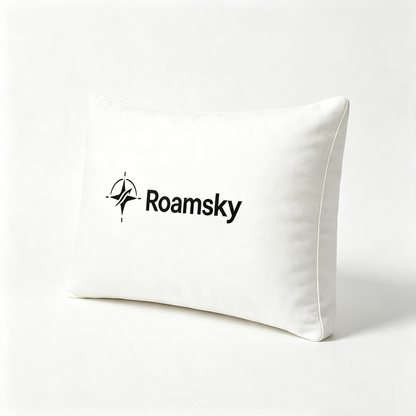 Roamsky Luxury Support Bed Pillow, Cooling Breathable Pillow Cover, Resilient Filling Pillow for Adult All‑Position Sleep