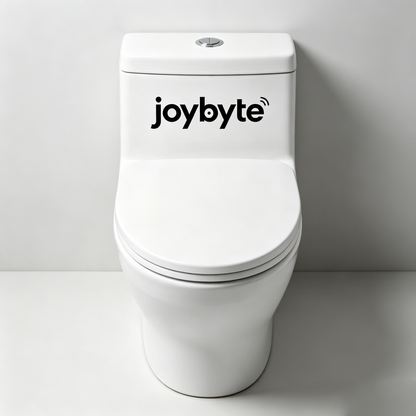 joybyte One-Piece Toilet Bowl, Elongated Comfort Height, High-Efficiency Dual Flush, Soft Close Seat, White Vitreous China for Bathroom