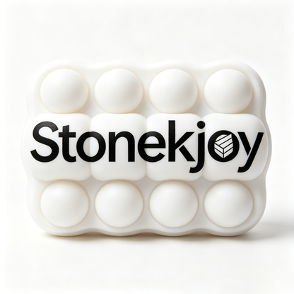 Stonekjoy Silicone Pop Fidget Squeeze Toy, Portable Stress Relief Popping Bubble Sensory Toy for Adults & Kids, Pocket Size Anxiety Relief Fidget Block