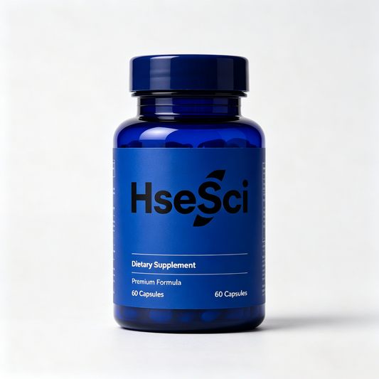 HseSci Premium Daily Dietary Supplement Capsules, Easy-to-Swallow Blue Vegetarian Capsules, Natural Nutritional Wellness Support for Men Women Adults