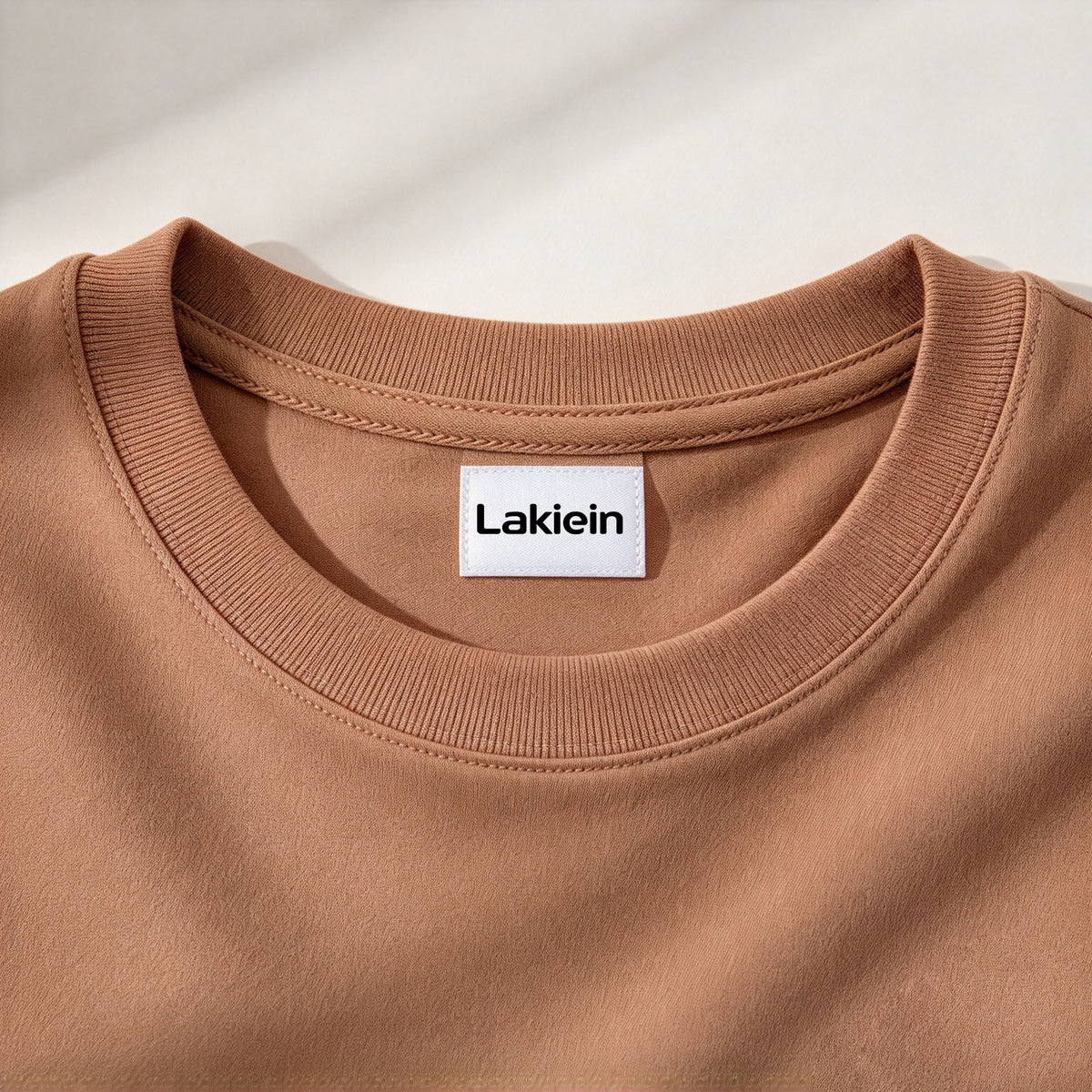 Lakiein Men Solid Color Short Sleeve T-Shirt, Crew Neck Soft Breathable Basic Casual Tee for Daily Wear