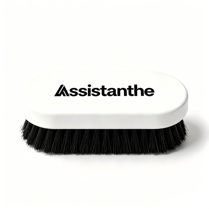 Assistanthe Multi-Purpose Household Cleaning Brush - Heavy-Duty Stain Remover Scrub Brush for Laundry, Shoes, Upholstery, and Home Surfaces, Ergonomic Handle, Durable Bristles