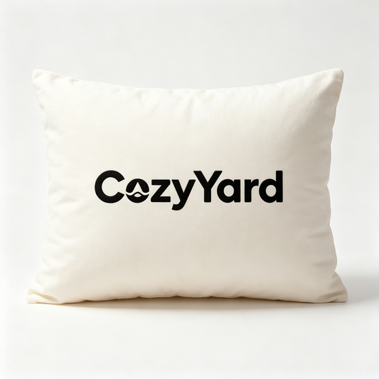 CozyYard Soft Decorative Throw Pillow, Vacuum Compressed Fluffy Square Accent Pillow, Breathable Skin-Friendly Couch Sofa Bed Cushion, Neutral Cream Decor Pillow for Living Room Bedroom Home Decor Gift