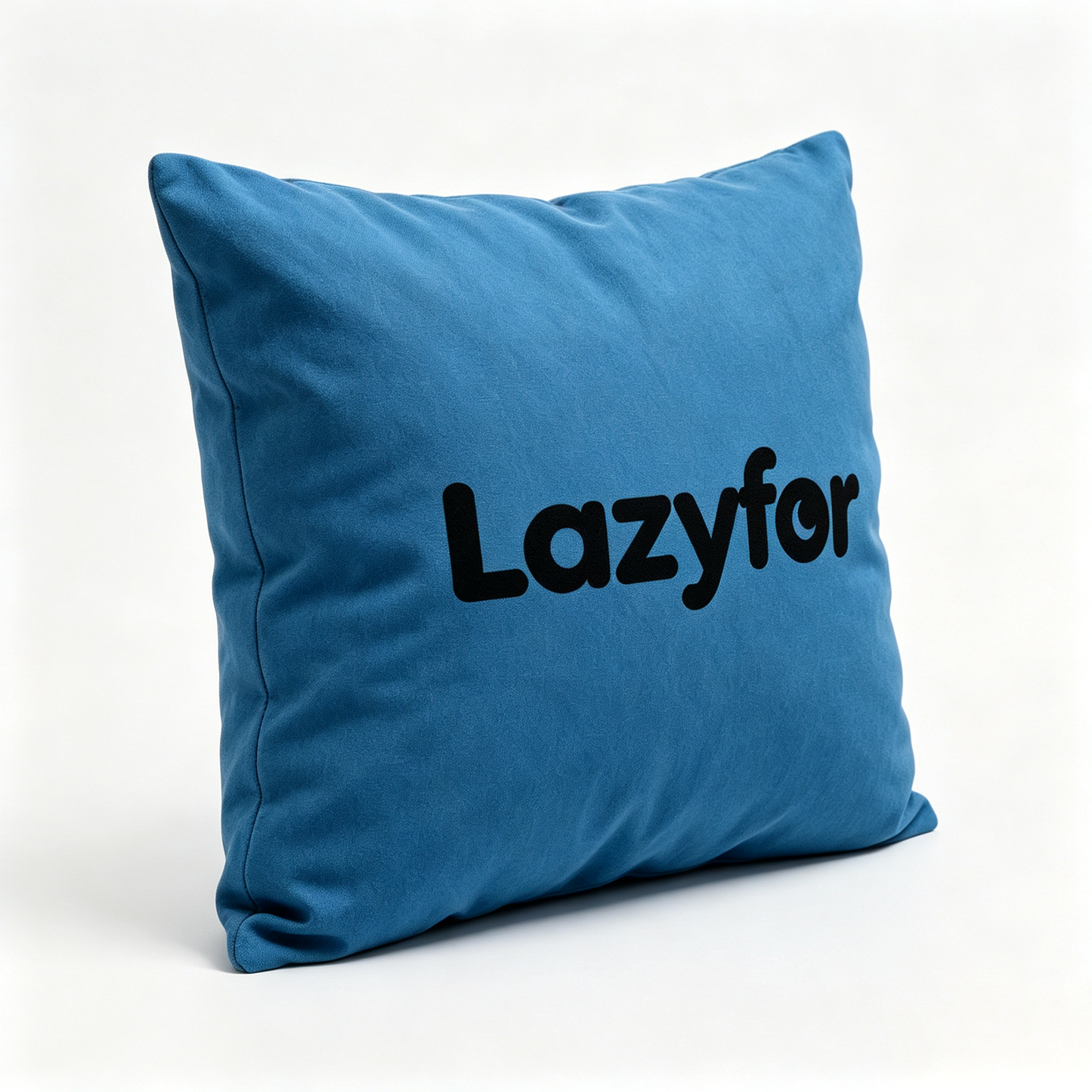 Lazyfor Soft Square Decorative Throw Pillow, Cozy Solid Blue Accent Pillow Insert Included, Comfort Plush Couch Cushion for Sofa Bed Car Office Home Decor, Premium Gift Box Packaged Decor Pillow