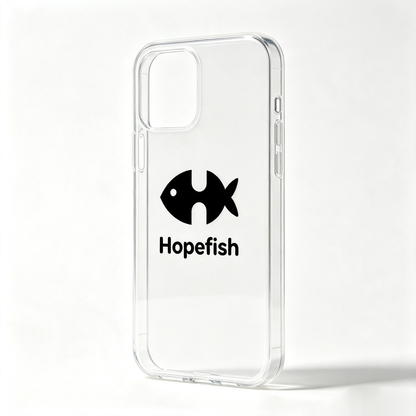 Hopefish Clear Shockproof Mobile Phone Case, Thin Light‑Weight Transparent Protective Case
