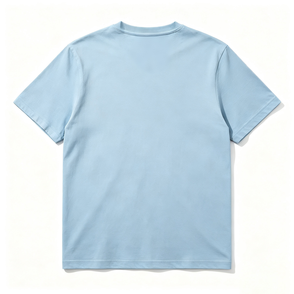 Borderose Crew Neck Short Sleeve T-Shirt, Classic Unisex Cotton Tee, Soft Lightweight Casual Basic Top for Daily Wear