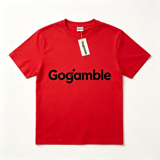 Gogamble Cotton Graphic T-Shirt, Loose Oversized Short Sleeve Casual Basic Tee, Breathable Soft Summer Streetwear Top