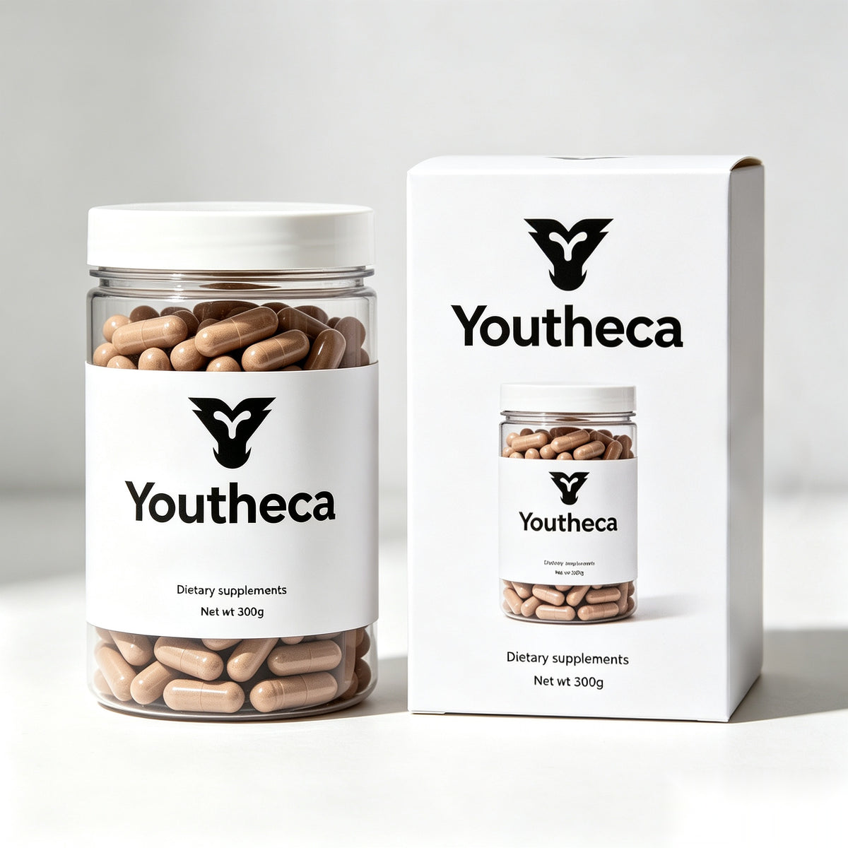 Youtheca Dietary Supplement Capsules, Daily Balanced Nutrition Support, Adult Wellness Health Capsules for Men and Women