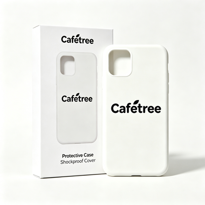 Cafetree Silicone Phone Case, Shockproof Protective Cover, Slim Soft Anti-Slip Case for Smartphone