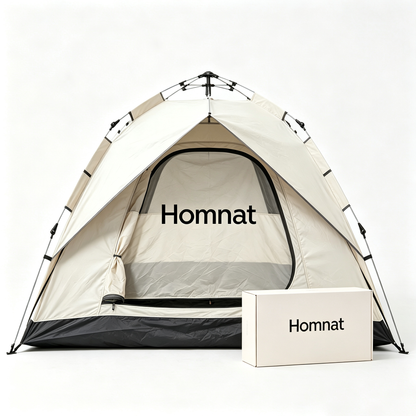 Homnat Automatic Pop Up Camping Tent for 2-3 People, Waterproof Windproof Lightweight Dome Tent, Portable Outdoor Backpacking Tent with Storage Box