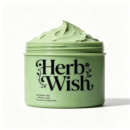 Herb Wish Hydrating & Purifying Herbal Beauty Mask, Deep Cleansing & Moisturizing Face Mask for All Skin Types