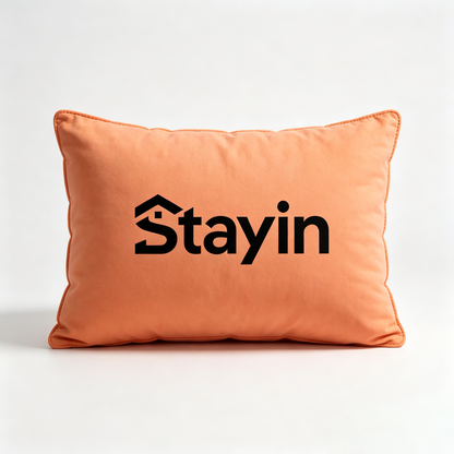 Stayin Rectangle Lumbar Throw Pillow, Soft‑Touch Decorative Accent Cushion for Couch, Sofa, Bed, Office Chair and Home Interior Decor