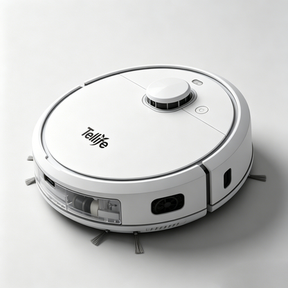Tellife Robot Vacuum Cleaner, Smart Navigation Automatic Robotic Sweeper, Powerful Suction Self-Charging Robot Vacuum for Hardwood Floors Carpet Pet Hair