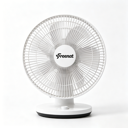 Freenat Electric fan, Quiet Adjustable Speed Circulating Table Fan, Portable Energy Efficient Small Electric Fan for Bedroom Office Home