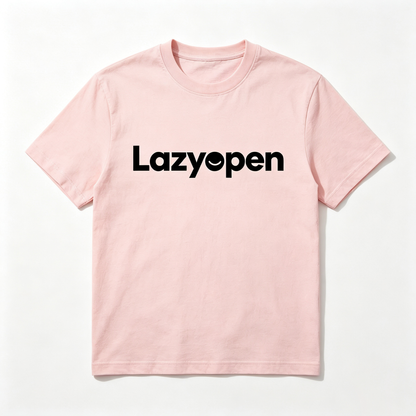 Lazyopen Women’s Casual Short Sleeve T-Shirt, Soft 100% Cotton Crew Neck Basic Tee, Loose Fit Minimalist Graphic Summer Top for Daily Streetwear