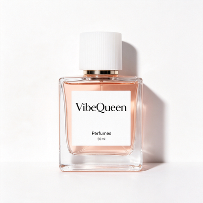 VibeQueen Perfume for Women, Elegant Long Lasting Fragrance, Fresh Floral Scent, 50ml Square Glass Bottle Perfume, Ideal for Daily Wear & Gift Giving