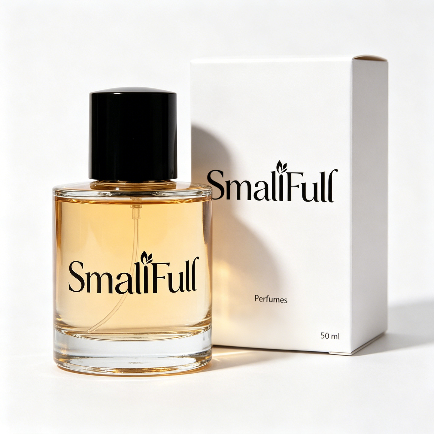 SmallFull Eau de Toilette Perfume for Women, Long Lasting Warm Golden Fragrance, Elegant Clear Glass Bottle, Portable Daily Scent for Date Work Travel