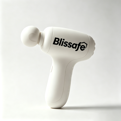 Blissafe Mini Massage Gun, Portable Deep Tissue Percussion Massager, Rechargeable Quiet Muscle Massage Device for Gym Office Home Recovery