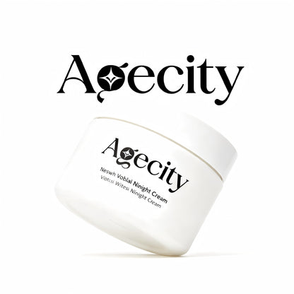 Agecity Night Repair Face Cream, Hydrating Anti-Aging Night Cream for Wrinkles & Fine Lines, Brightening & Barrier Repair, Suitable for Sensitive Skin