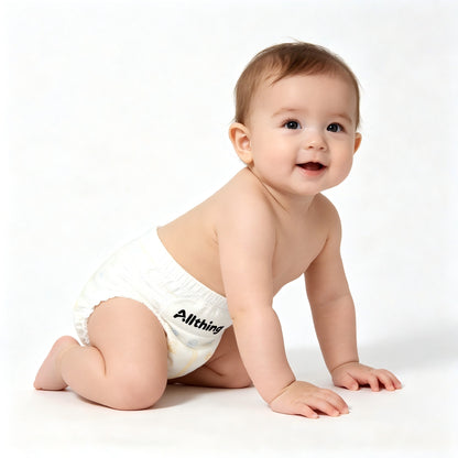 Allthing Baby Pull-Up Diapers, Ultra-Thin Breathable Disposable Training Pants, Soft & Leakproof for Boys and Girls