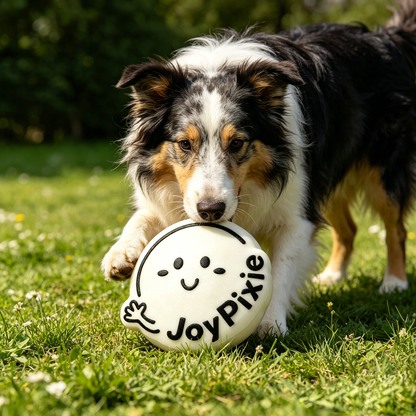 JoyPixie Cute Cloud Squeaky Dog Toy, Durable Interactive Plush Chew Toy for Small & Medium Dogs, Puppy Teething Toy for Fetch, Tug & Boredom Relief