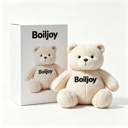 Boiljoy Teddy Bear Plush Toy, Soft Stuffed Animal Plush Bear, Vacuum Compressed Cuddly Plush Companion for Kids Adults, Perfect for Home Decor & Gift Giving