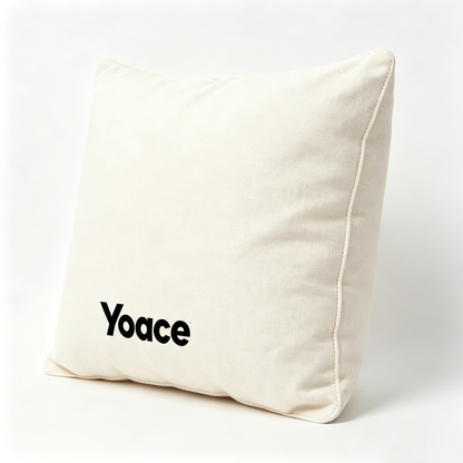Yoace Square Decor Throw Pillow, Linen Texture Soft Cushion for Sofa Couch Bedroom, Vacuum Compressed Decorative Pillow