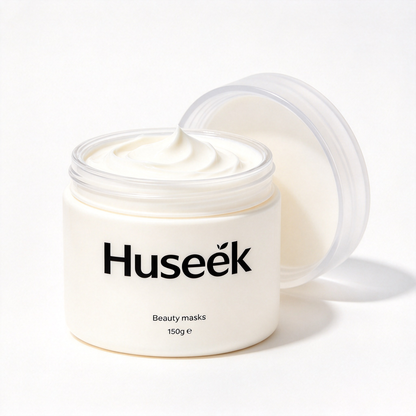 Huseek Beauty Mask, Nourishing Hydrating Facial Mask for Dry & Dull Skin, Cream Texture Skincare Mask 150g with Gift Box