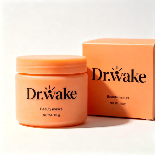Dr.wake Hydrating Brightening Beauty Mask, Deep Moisturizing Exfoliating Clay Mask for Dull Uneven Skin Tone, Skin Repair Sleep Mask For All Skin Types