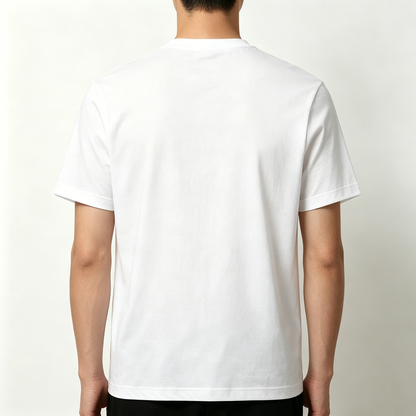HotSing Men’s Crew Neck Short Sleeve T-Shirt, Premium Soft Combed Cotton Loose Fit Basic Tee, Flame Detail Streetwear Breathable Casual Top for Workout Daily Outfit