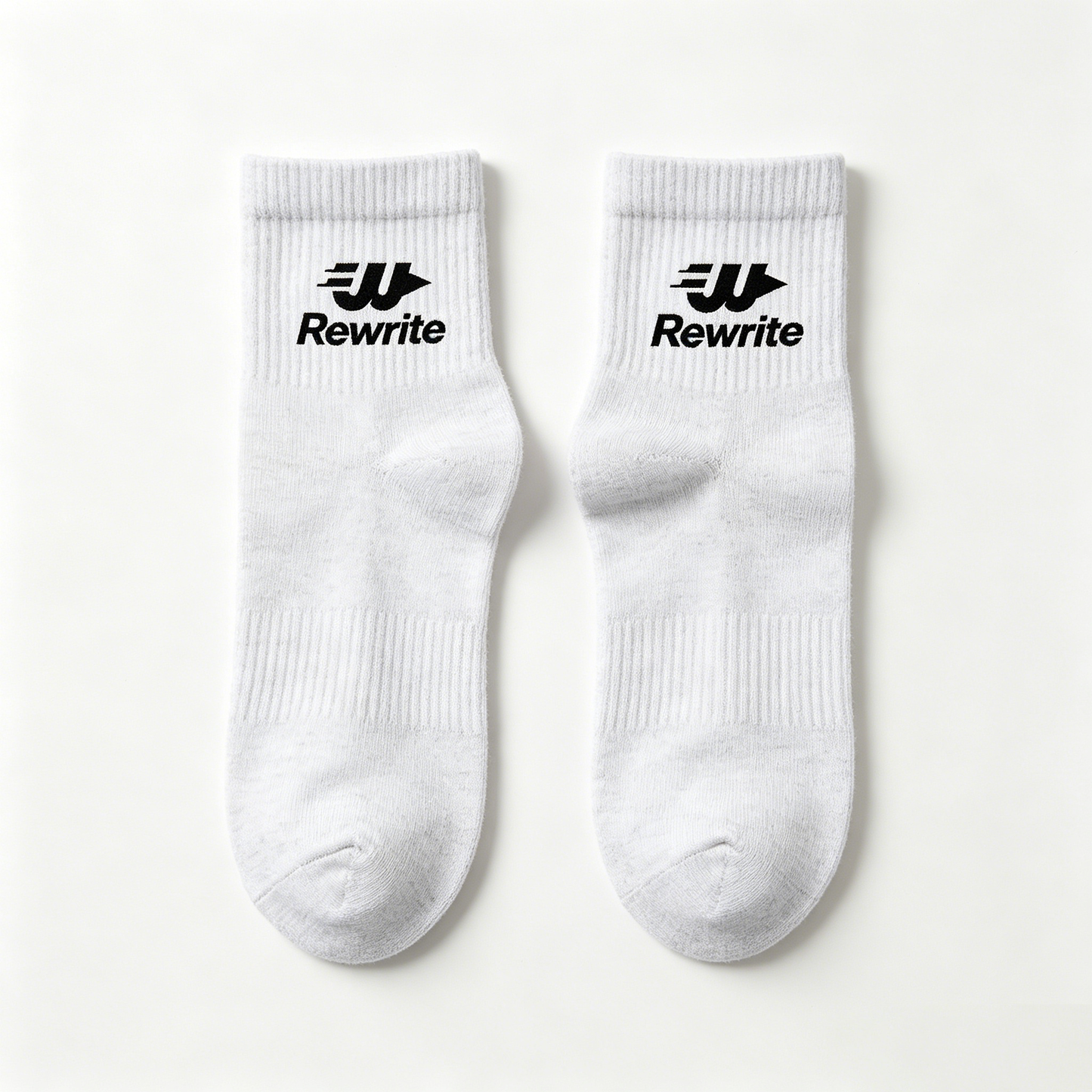 Rewrite Men's Cotton Mid-Calf Crew Socks, Breathable Athletic Sports Socks, Casual Daily Wear Socks 7 Pairs Pack