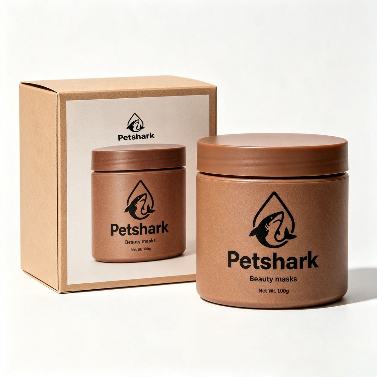 Petshark Natural‑Derived Beauty Mud Mask, Deep Cleanse Blackhead Remover, Soothing Glow‑Boosting Facial Mask