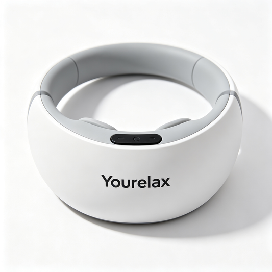 Yourelax Neck Massager, Portable Electric Cervical Massage Device with Heat Function, Rechargeable U-Shaped Massager for Home Office Travel Neck Pain Relief
