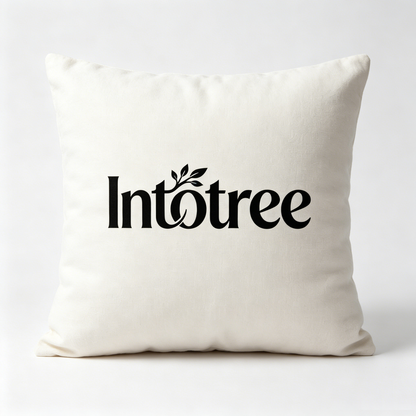 Intotree Linen Throw Pillow, Soft Square Decorative Accent Pillow Insert for Sofa Couch Bed Home Farmhouse Modern Decor, Cozy Indoor Decor Cushion