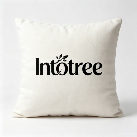 Intotree Linen Throw Pillow, Soft Square Decorative Accent Pillow Insert for Sofa Couch Bed Home Farmhouse Modern Decor, Cozy Indoor Decor Cushion