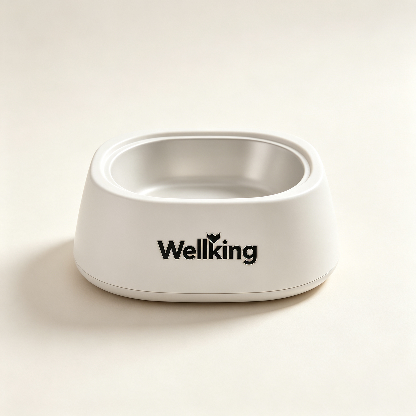 Wellking Elevated Stainless Steel Pet Bowl, Non-Slip Removable Dog Cat Feeding Dish, Anti-Vomit Raised Pet Food Water Bowl, Easy Clean Stable Pet Feeder for Small Medium Pets