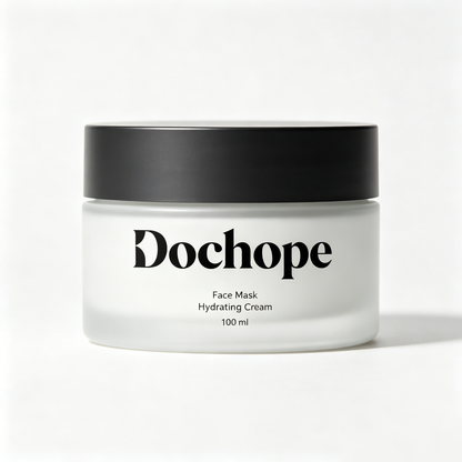 Dochope Hydrating Cream Face Mask, Washable & Overnight Sleeping Facial Mask, Deep Moisturizing Barrier Repair Mask for Dry Sensitive Dull Skin