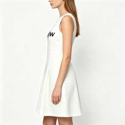 【Nineflow Sleeveless A-line Dress】—— Elegant Daily Outfit Blending Minimalism & Fashion