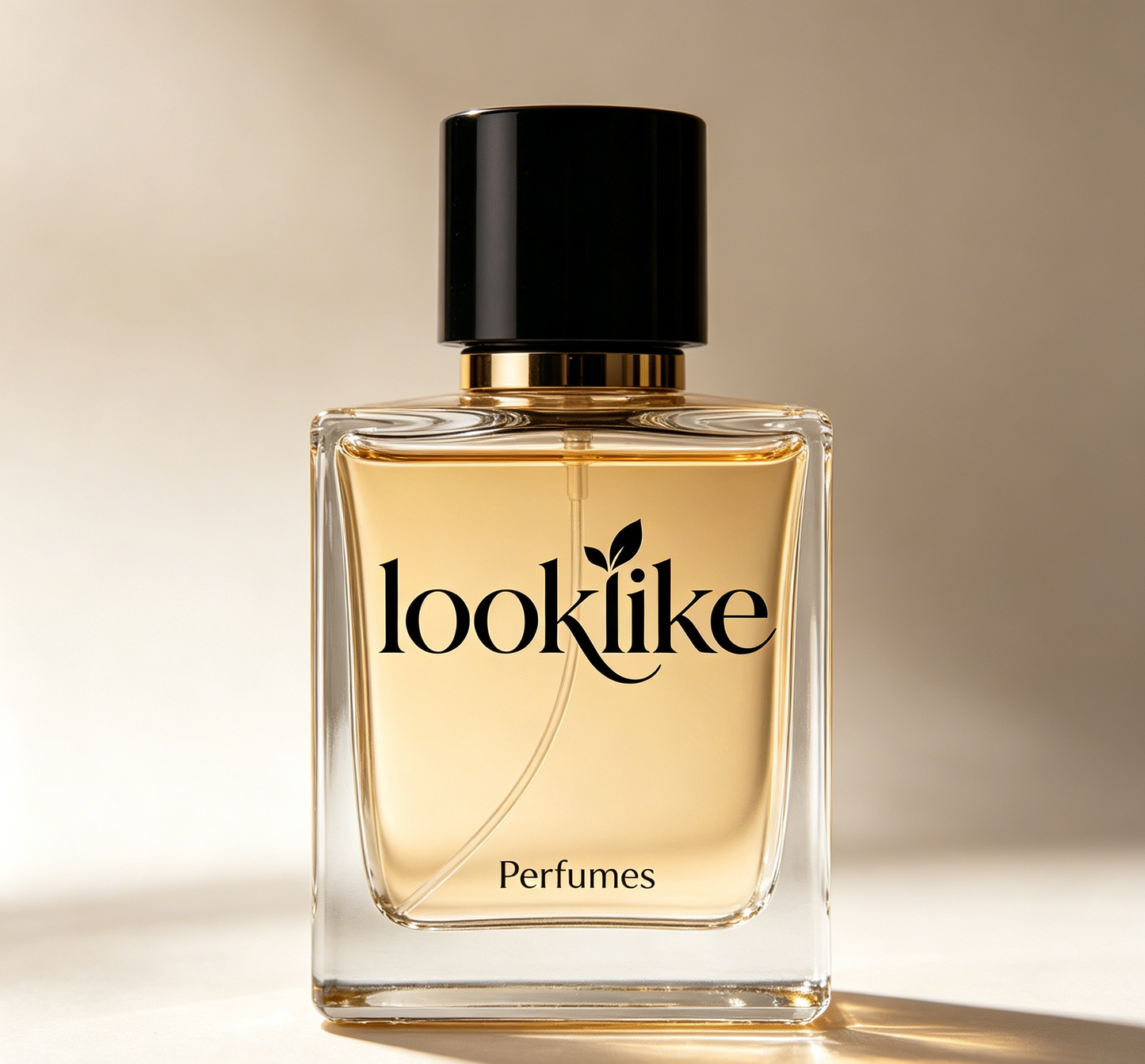 looklike Elegant Golden Eau de Toilette for Women, Long Lasting Luxury Fragrance Perfume, Warm Floral Woody Scent, Daily Casual & Dating Scent, Portable Square Glass Perfume Bottle Gift for Her