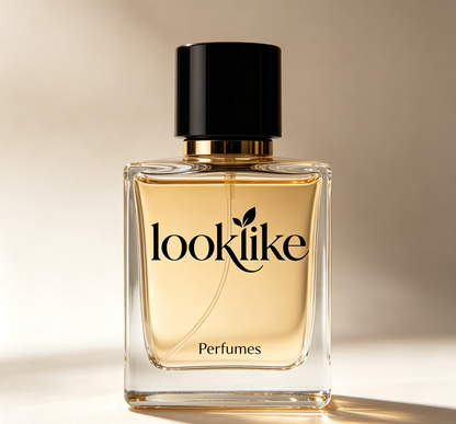 looklike Elegant Golden Eau de Toilette for Women, Long Lasting Luxury Fragrance Perfume, Warm Floral Woody Scent, Daily Casual & Dating Scent, Portable Square Glass Perfume Bottle Gift for Her