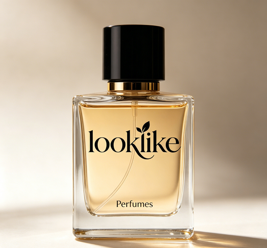 looklike Elegant Golden Eau de Toilette for Women, Long Lasting Luxury Fragrance Perfume, Warm Floral Woody Scent, Daily Casual & Dating Scent, Portable Square Glass Perfume Bottle Gift for Her