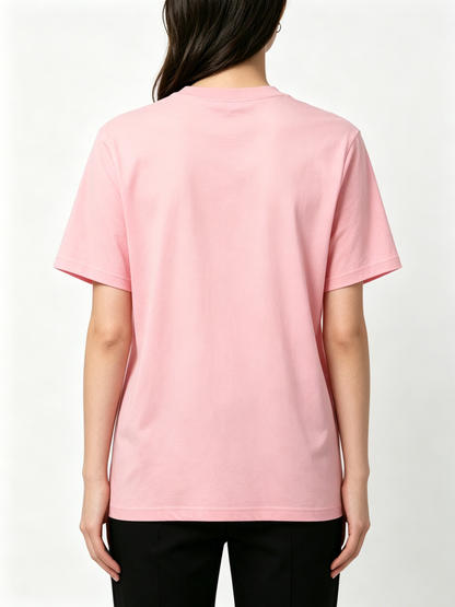 Cuterice Classic Crew Neck Short Sleeve T-Shirt, Cotton Casual Basic Tee for Women, Soft Breathable Everyday Top
