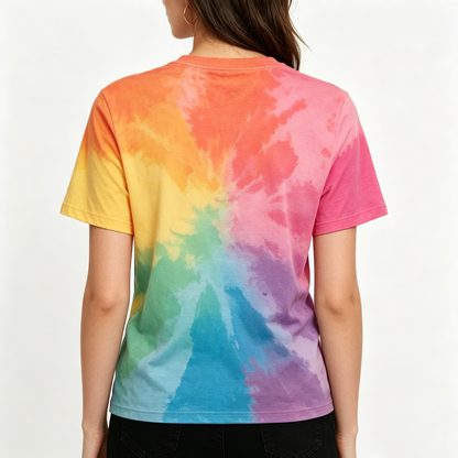 【Love Stay Tie-Dye T-Shirt】—— Where Comfort Meets Colorful Positivity