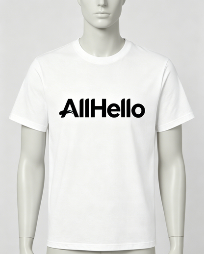 【AllHello Classic Logo T-shirt】—— Your Go-To for Everyday Comfort & Style