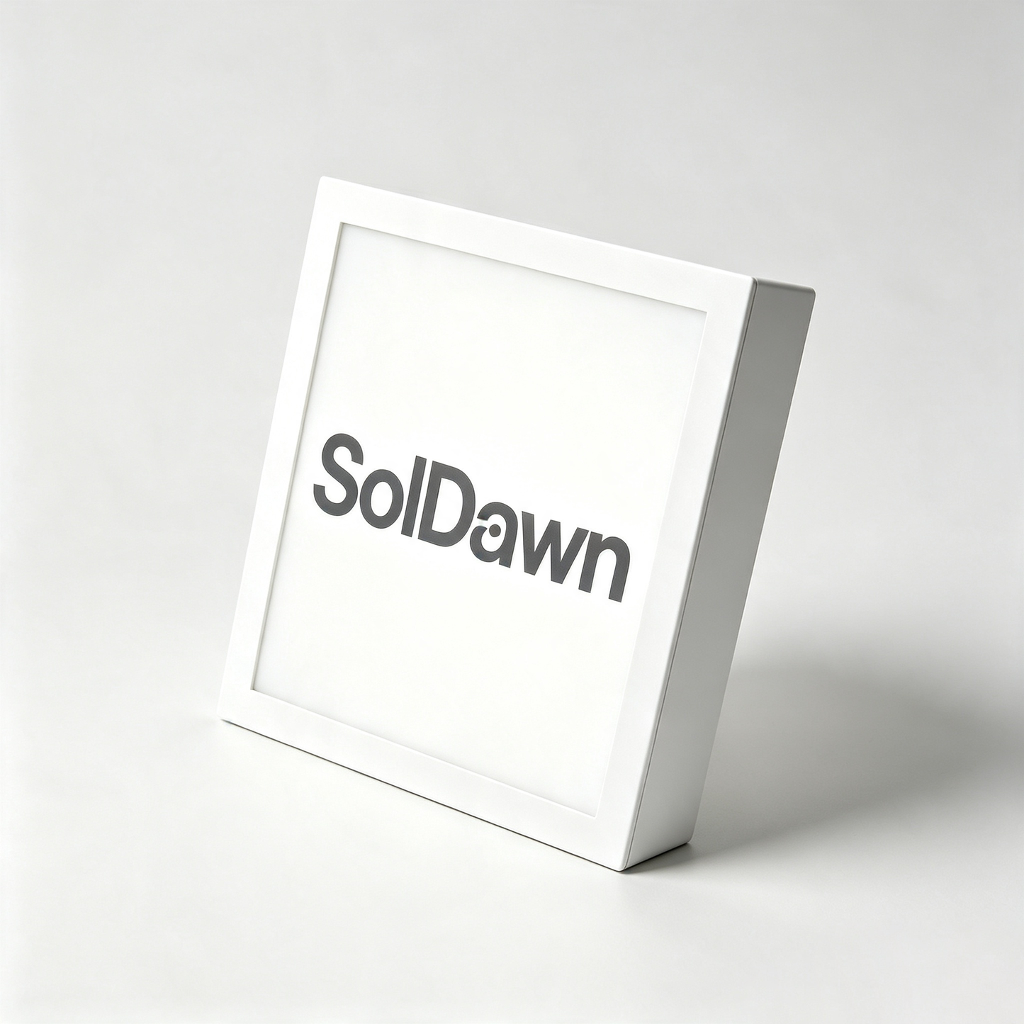 SolDawn Square LED Luminaire, Minimalist Soft Warm Glow Table Night Light, Eye-Caring Decor Lighting for Bedroom, Desk, Living Room & Entryway
